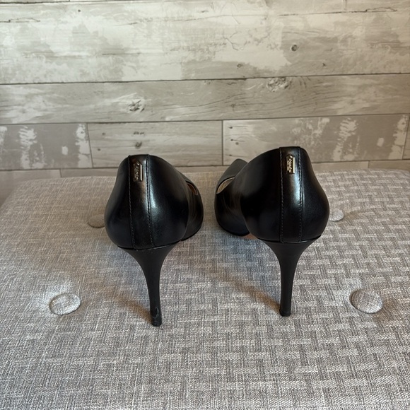 COACH Classic Black Leather Heels - Picture 8 of 12